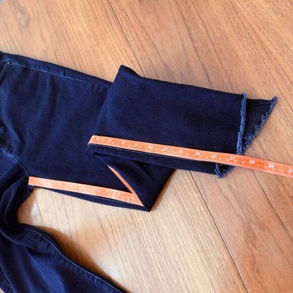 Mother Jeans Size 27 The Stunner Zip Two Step Fray Holding Hands Dark Wash - Picture 12 of 16